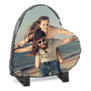 Printed Slate – Heart Shape – 14cm x 14cm